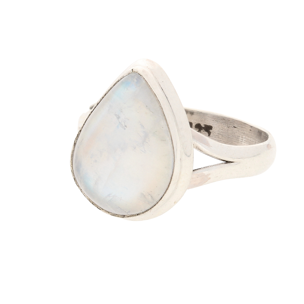 Buy your Radiant Pear Rainbow Moonstone Sterling Silver Ring online now or in store at Forever Gems in Franschhoek, South Africa