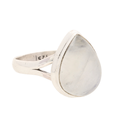Buy your Radiant Pear Rainbow Moonstone Sterling Silver Ring online now or in store at Forever Gems in Franschhoek, South Africa