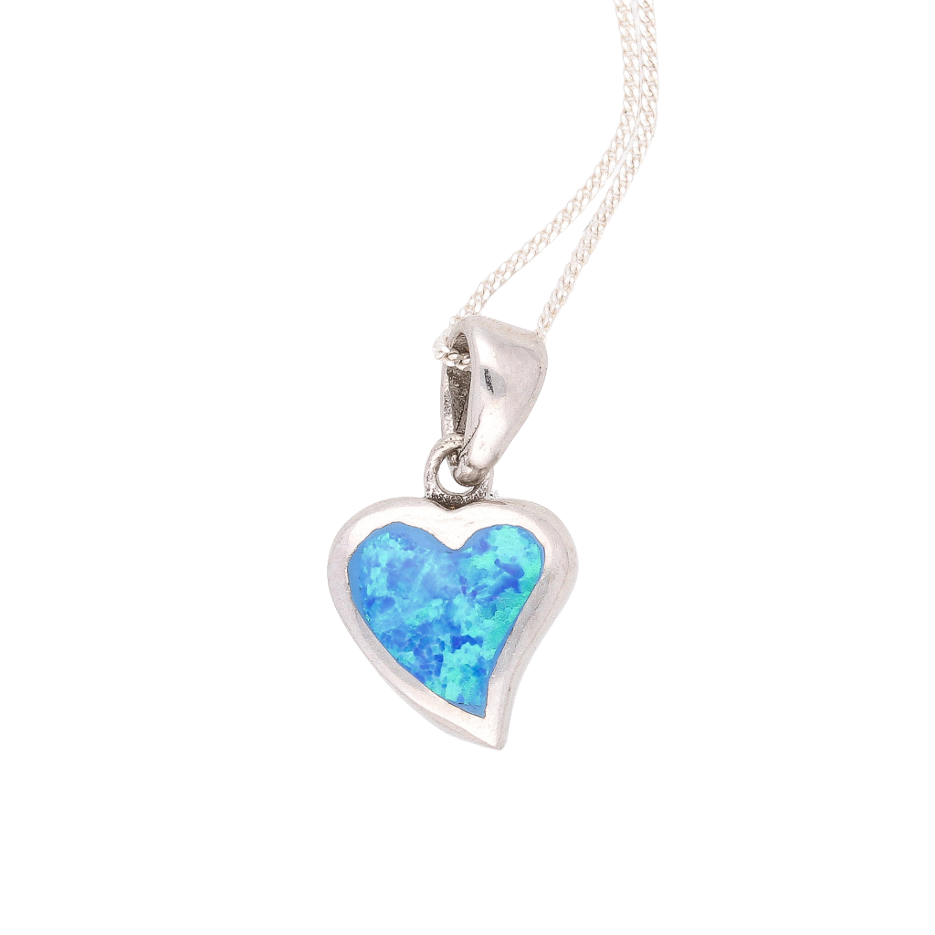 Buy your Cupid's Fire: Heart Synthetic Opal Necklace online now or in store at Forever Gems in Franschhoek, South Africa