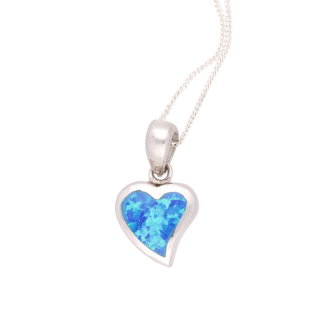 Buy your Cupid's Fire: Heart Synthetic Opal Necklace online now or in store at Forever Gems in Franschhoek, South Africa