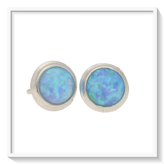 Buy your Liquid Fire: Round Synthetic Opal Earrings online now or in store at Forever Gems in Franschhoek, South Africa
