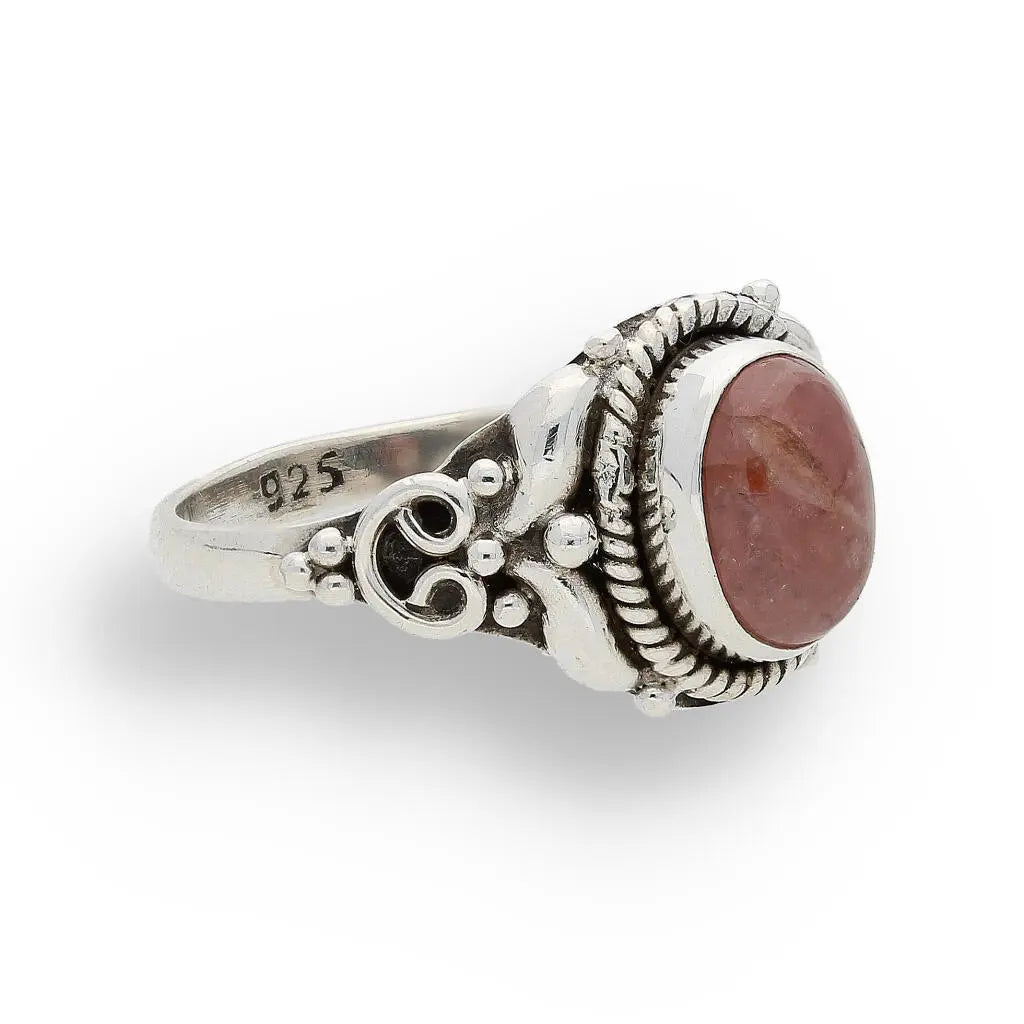 Get your Rhodochrosite Silver Ring – Love’s Embrace Glow online now or in store at Forever Gems in Franschhoek, South Africa
