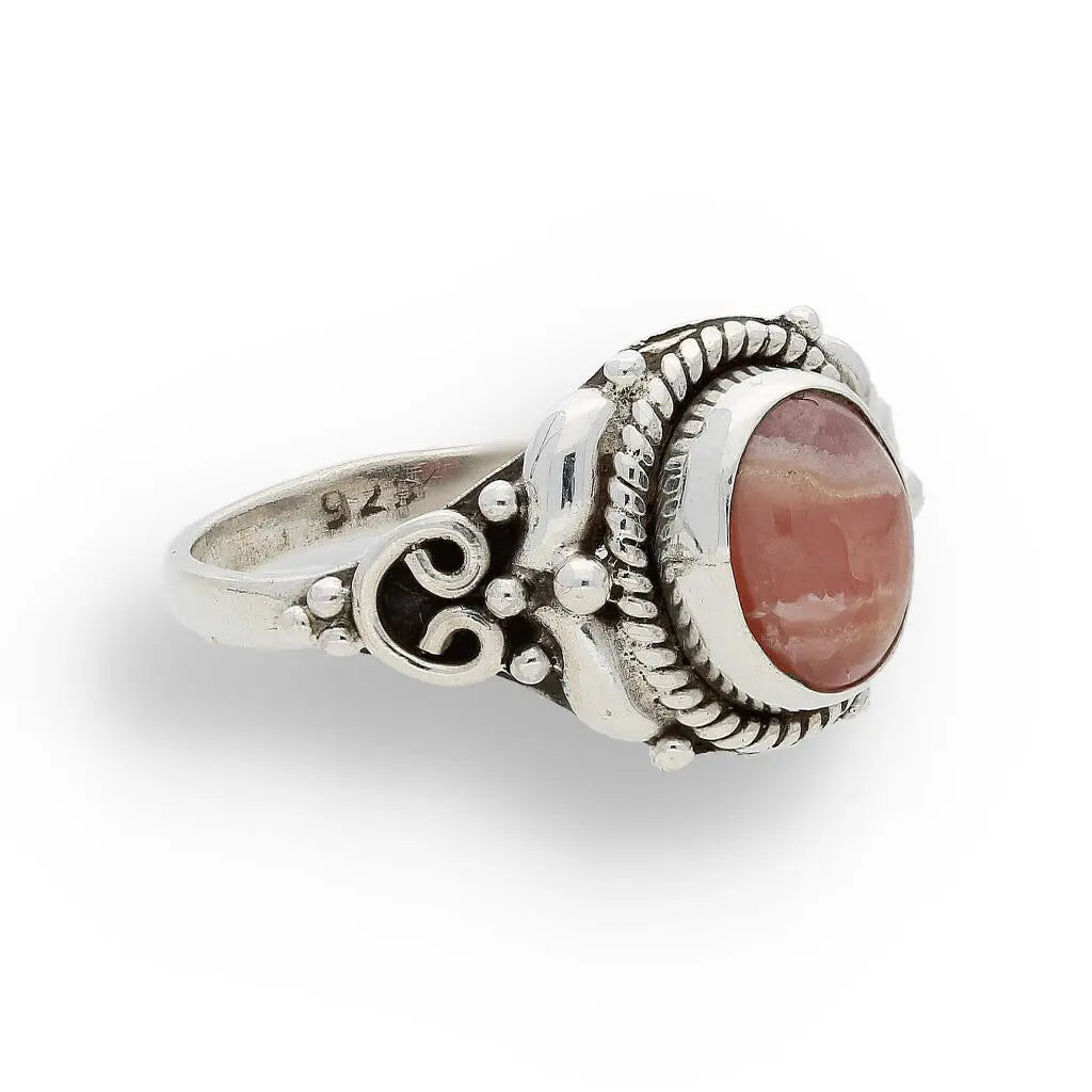 Get your Rhodochrosite Silver Ring – Love’s Embrace Glow online now or in store at Forever Gems in Franschhoek, South Africa