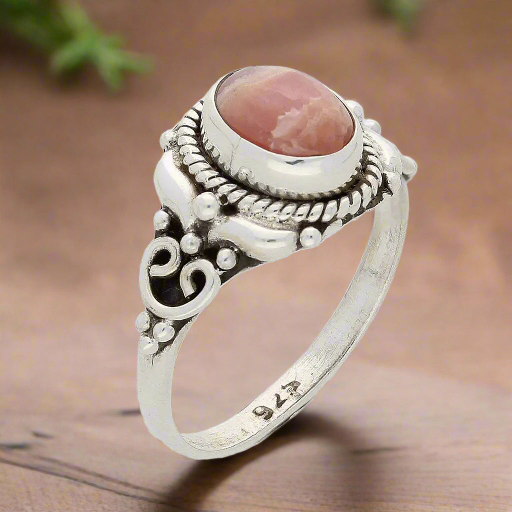 Buy your Rhodochrosite Sterling Silver Ring – A Symbol of Love & Healing online now or in store at Forever Gems in Franschhoek, South Africa