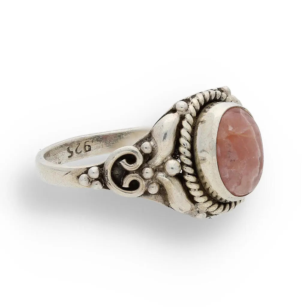 Get your Rhodochrosite Eternal Love – Sterling Silver Ring online now or in store at Forever Gems in Franschhoek, South Africa