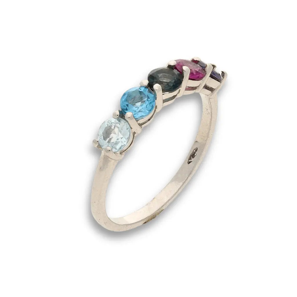 Buy your Gemstone Symphony: Rhodolite Garnet, Iolite & Blue Topaz Silver Ring online now or in store at Forever Gems in Franschhoek, South Africa