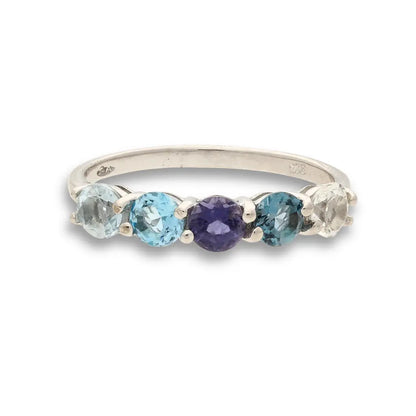 Buy your Gemstone Symphony: Amethyst, Blue Topaz & Quartz Gemstone Ring online now or in store at Forever Gems in Franschhoek, South Africa