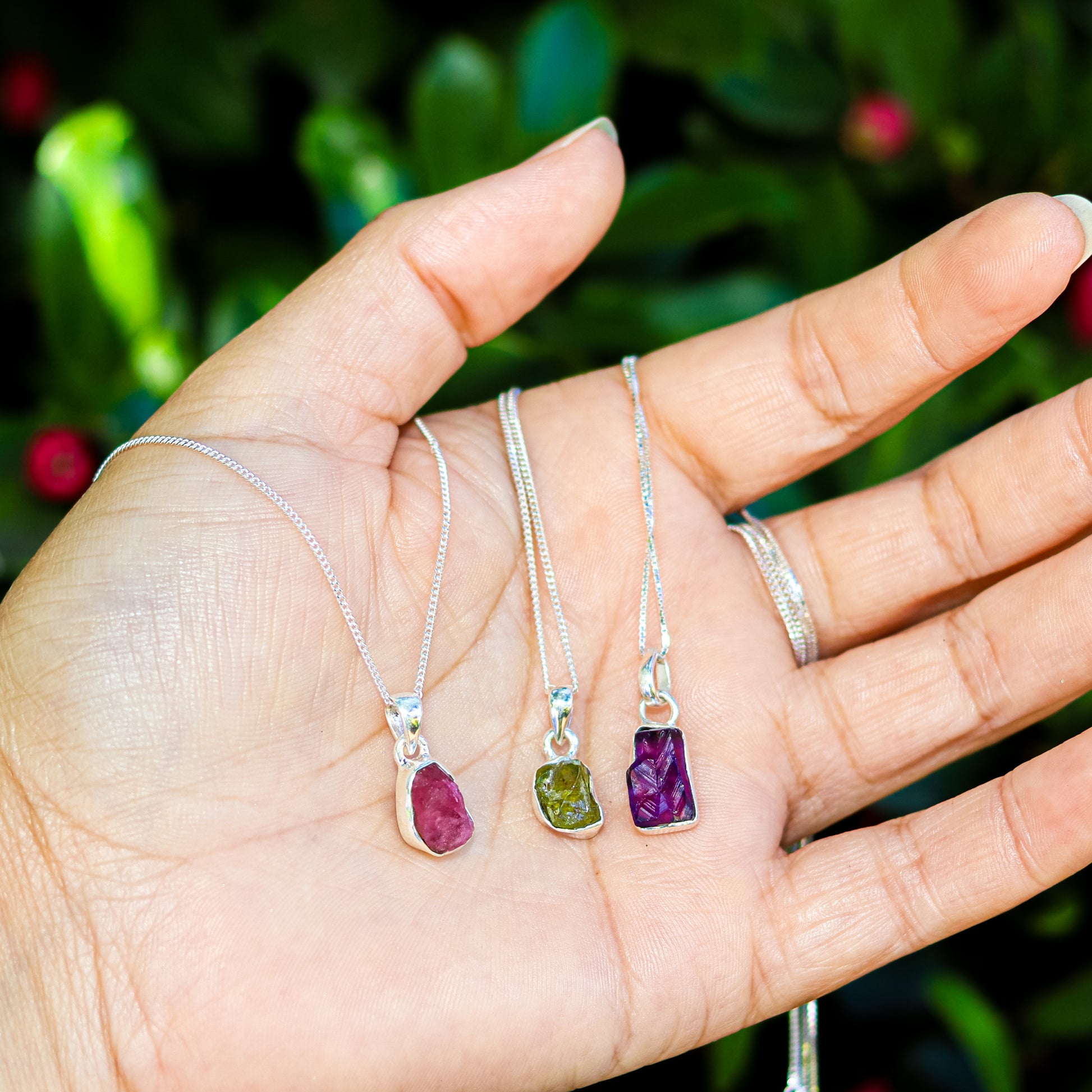 Buy your Fresh Start – Rough Peridot Silver Pendant online now or in store at Forever Gems in Franschhoek, South Africa