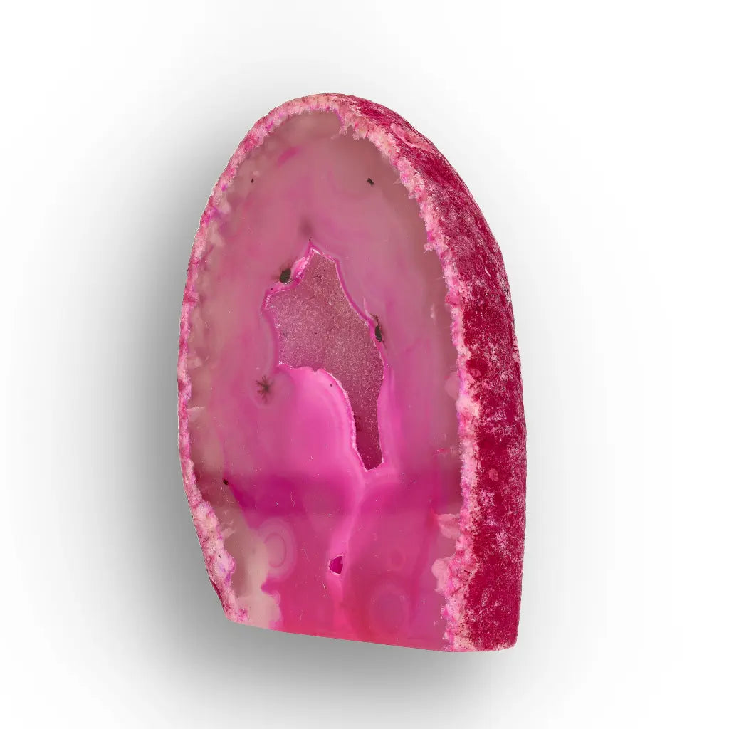 Get your Pink Agate Flat Base Vibrant Crystal online now or in store at Forever Gems in Franschhoek, South Africa