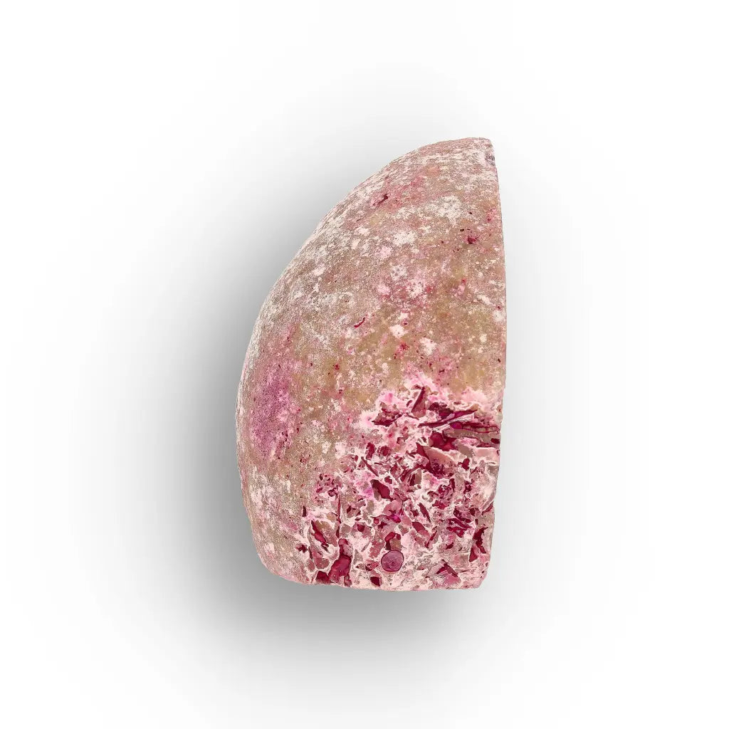 Get your Pink Agate Flat Base Soft Glow Crystal online now or in store at Forever Gems in Franschhoek, South Africa