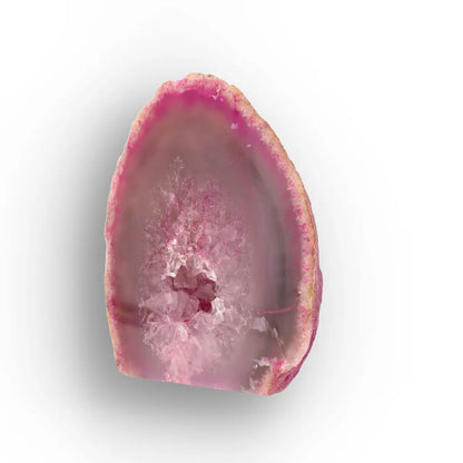 Get your Pink Agate Flat Base Crystal Geode Slice online now or in store at Forever Gems in Franschhoek, South Africa