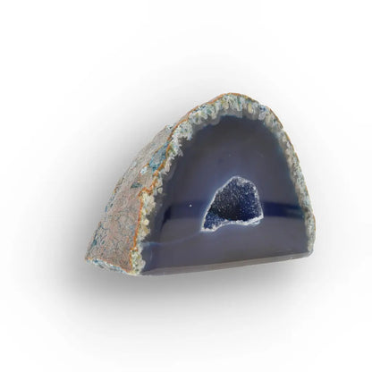 Get your Deep Blue Agate Flat Base Crystal Geode online now or in store at Forever Gems in Franschhoek, South Africa