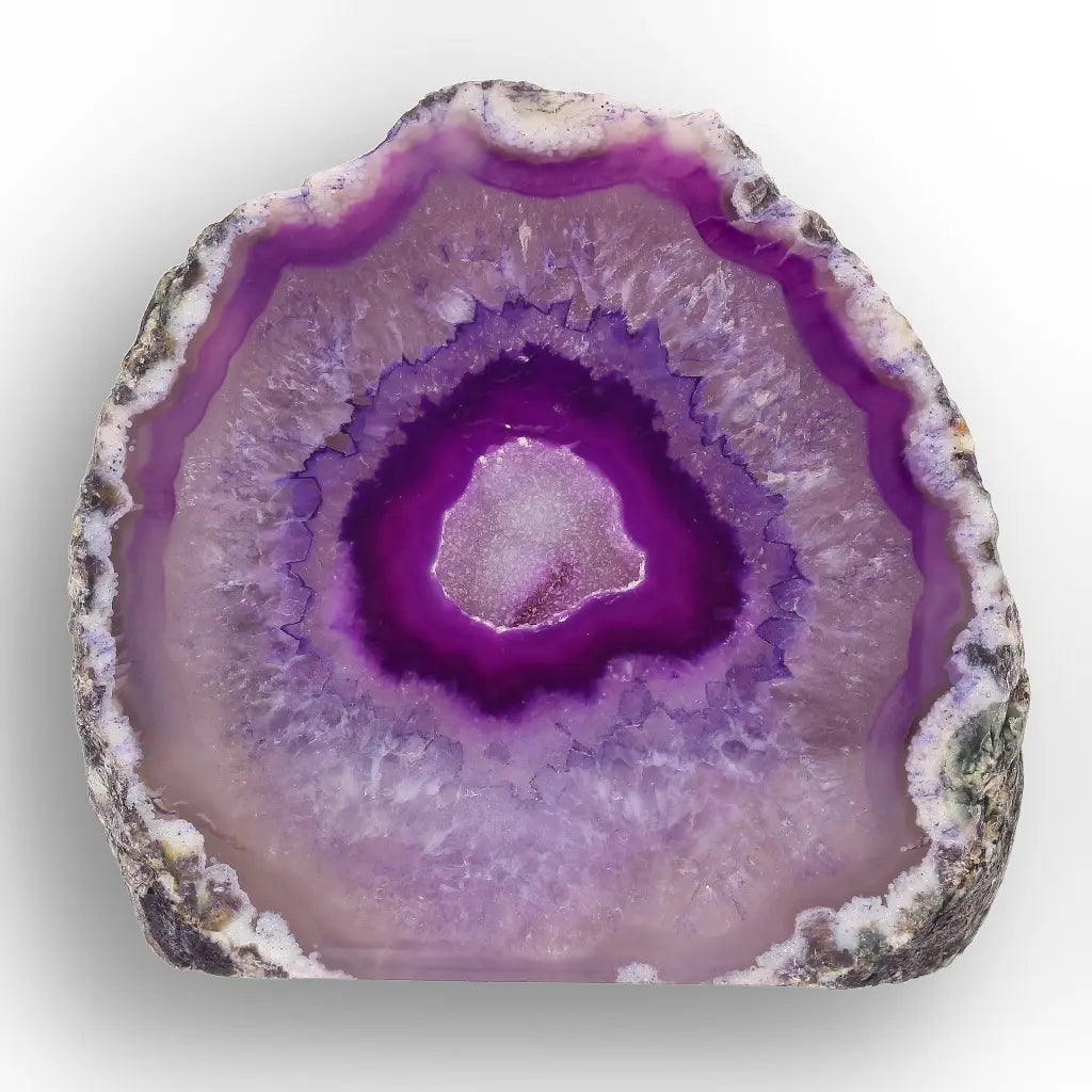 Get your Purple Agate Flat Base Geode Crystal online now or in store at Forever Gems in Franschhoek, South Africa