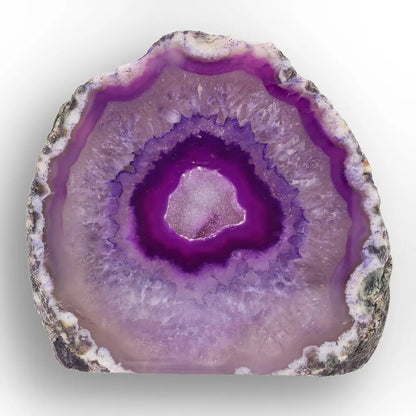 Get your Purple Agate Flat Base Geode Crystal online now or in store at Forever Gems in Franschhoek, South Africa