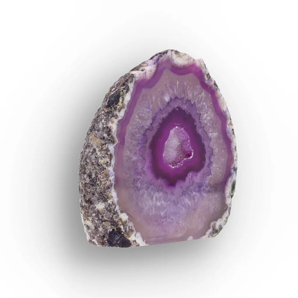 Get your Purple Agate Flat Base Geode Crystal online now or in store at Forever Gems in Franschhoek, South Africa