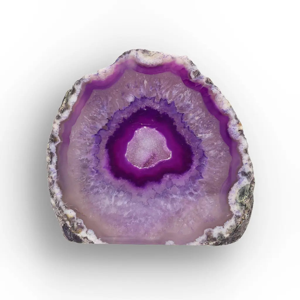 Get your Purple Agate Flat Base Geode Crystal online now or in store at Forever Gems in Franschhoek, South Africa
