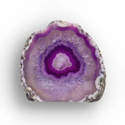 Get your Purple Agate Flat Base Geode Crystal online now or in store at Forever Gems in Franschhoek, South Africa