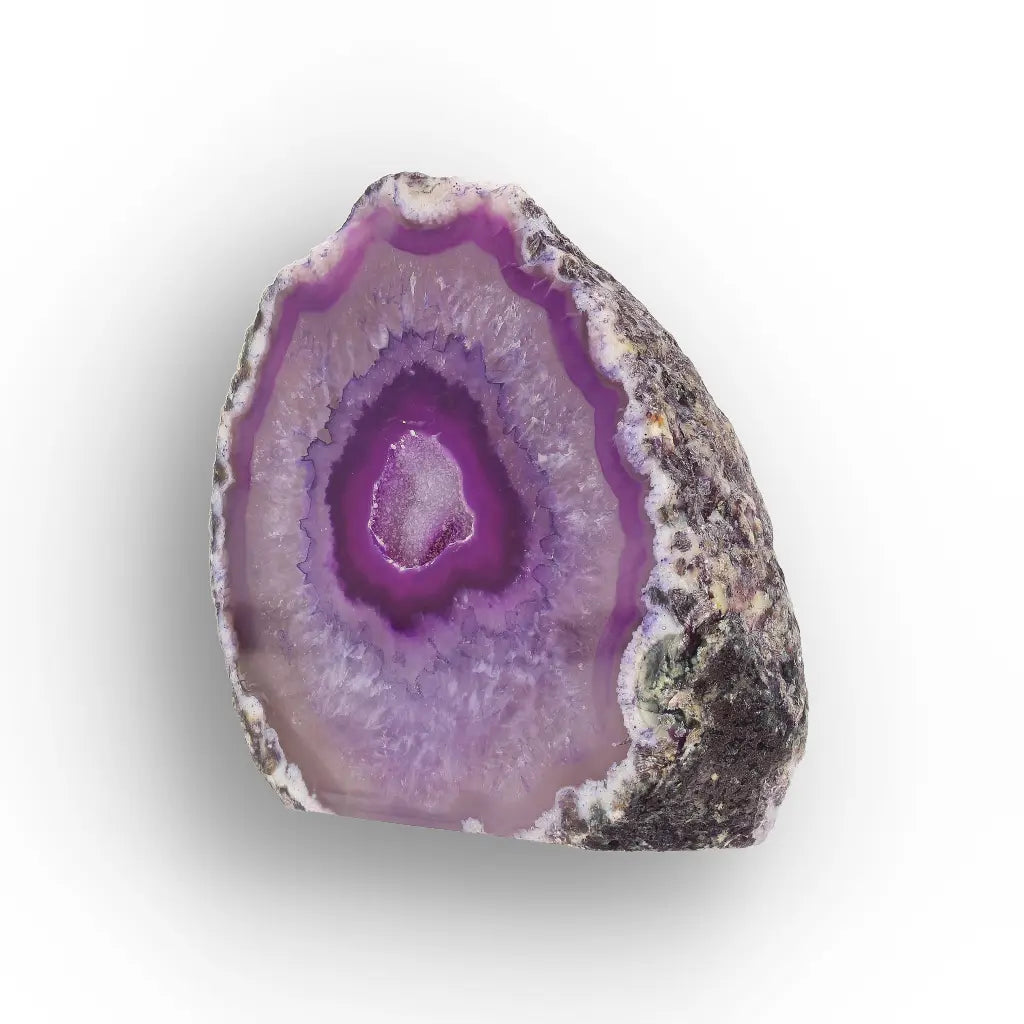 Get your Purple Agate Flat Base Geode Crystal online now or in store at Forever Gems in Franschhoek, South Africa