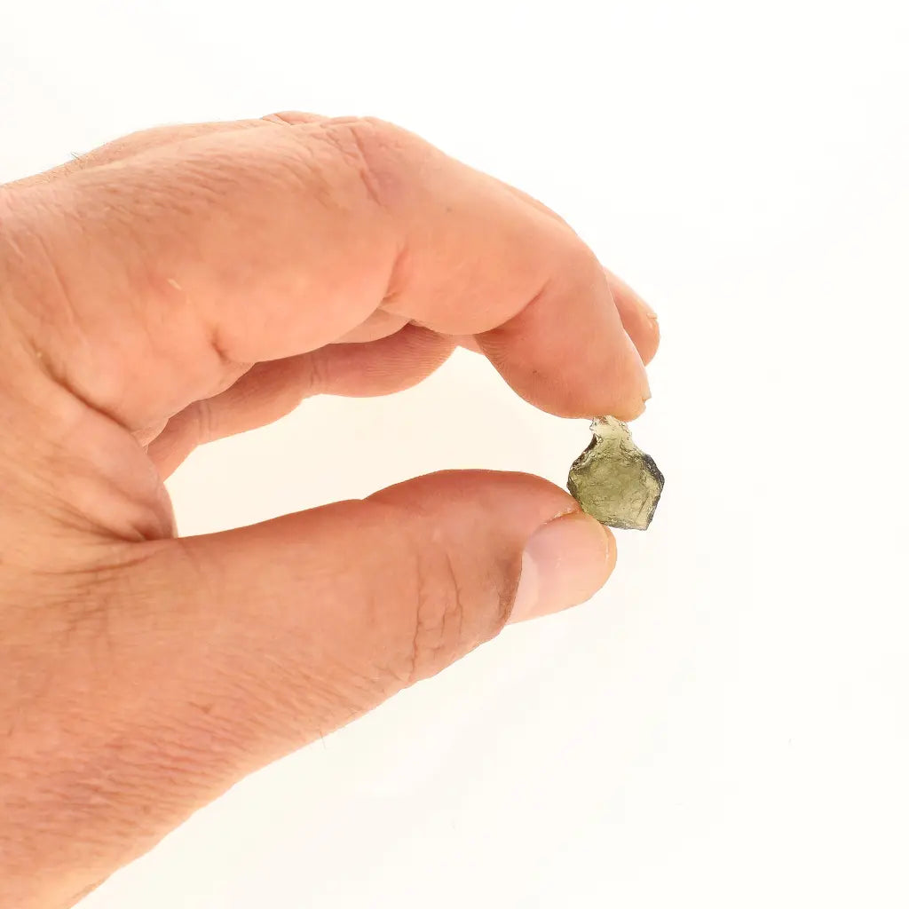 Get your Authentic Moldavite Crystal Czech Republic Tektite Gem (0.8g) online now or in store at Forever Gems in Franschhoek, South Africa