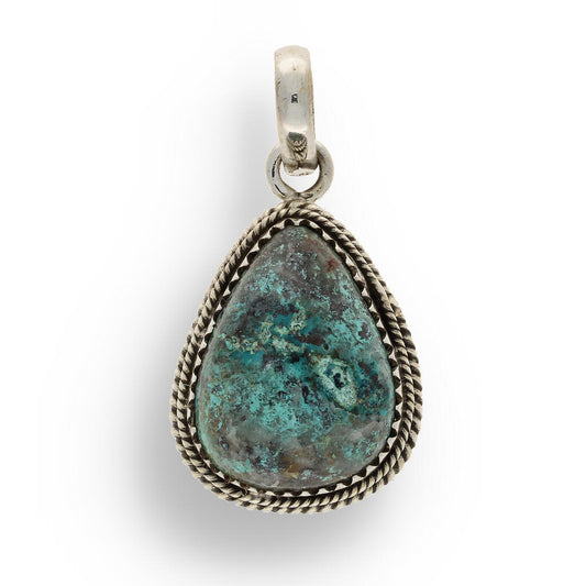 Buy your Chrysocolla Sterling Silver Pendant online now or in store at Forever Gems in Franschhoek, South Africa