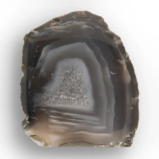 Get your Natural Black Agate Flat Base Crystal online now or in store at Forever Gems in Franschhoek, South Africa
