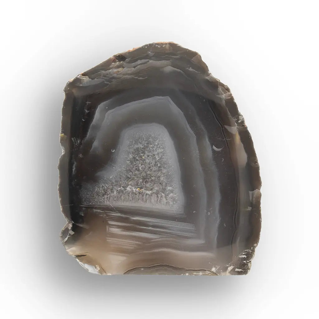 Get your Natural Black Agate Flat Base Crystal online now or in store at Forever Gems in Franschhoek, South Africa
