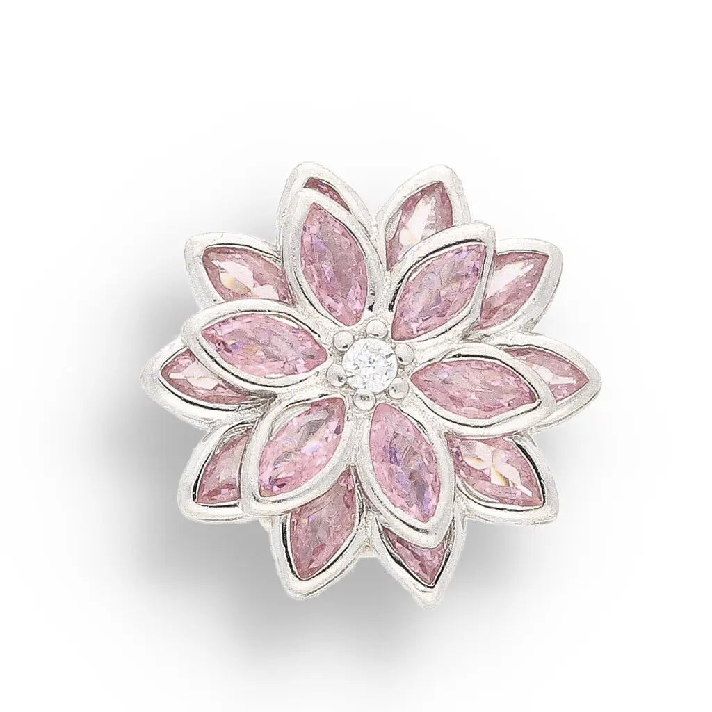Get your Romantic Pink Cubic Zirconia Sterling Silver Blossom Pendant online now or in store at Forever Gems in Franschhoek, South Africa