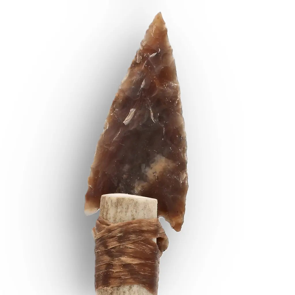 Prehistoric Stone Knife Replica with Chert & Antler Handle