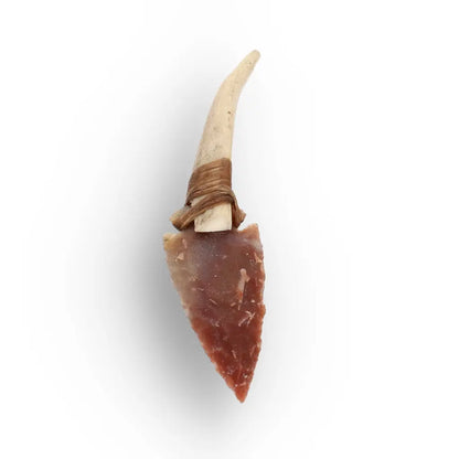 Chert & Deer Antler Prehistoric Hafted Knife Replica