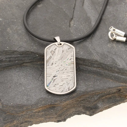 Get your Authentic Aletai Meteorite Slice Necklace online now or in store at Forever Gems in Franschhoek, South Africa