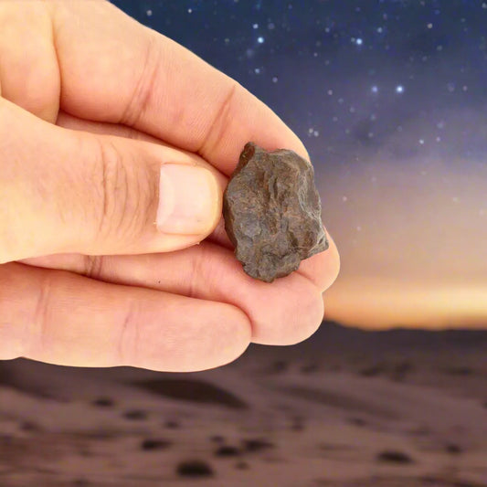 Get your 14g Unclassified Chondrite Meteorite - Western Sahara Desert Mystery Stone online now or in store at Forever Gems in Franschhoek, South Africa