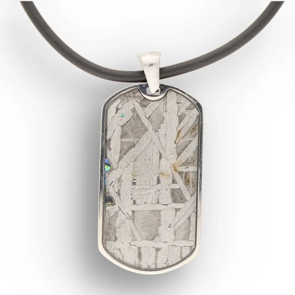 Get your Authentic Aletai Meteorite Slice Necklace online now or in store at Forever Gems in Franschhoek, South Africa