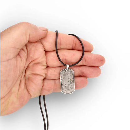 Get your Authentic Aletai Meteorite Slice Necklace online now or in store at Forever Gems in Franschhoek, South Africa