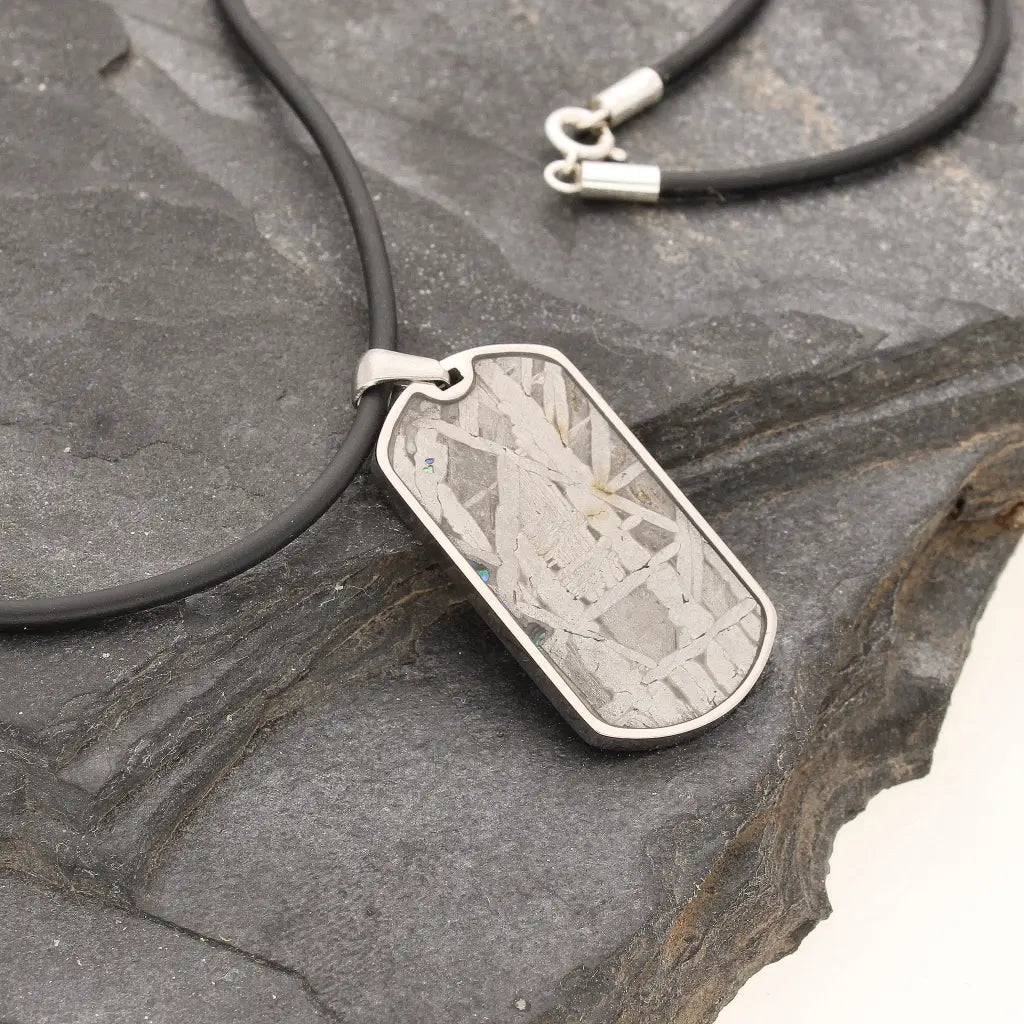 Get your Authentic Aletai Meteorite Slice Necklace online now or in store at Forever Gems in Franschhoek, South Africa