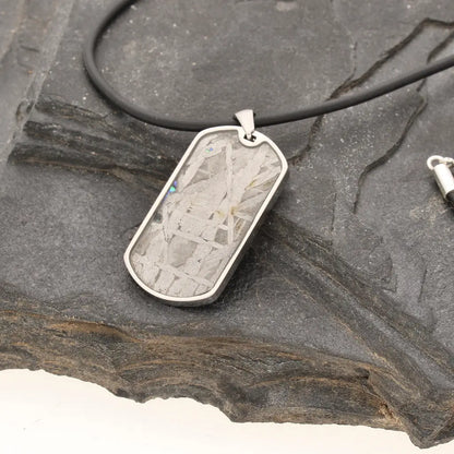 Get your Authentic Aletai Meteorite Slice Necklace online now or in store at Forever Gems in Franschhoek, South Africa