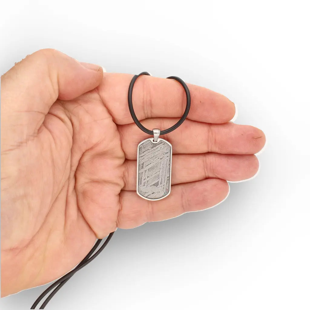 Get your Authentic Aletai Meteorite Slice Necklace online now or in store at Forever Gems in Franschhoek, South Africa