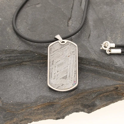 Get your Authentic Aletai Meteorite Slice Necklace online now or in store at Forever Gems in Franschhoek, South Africa