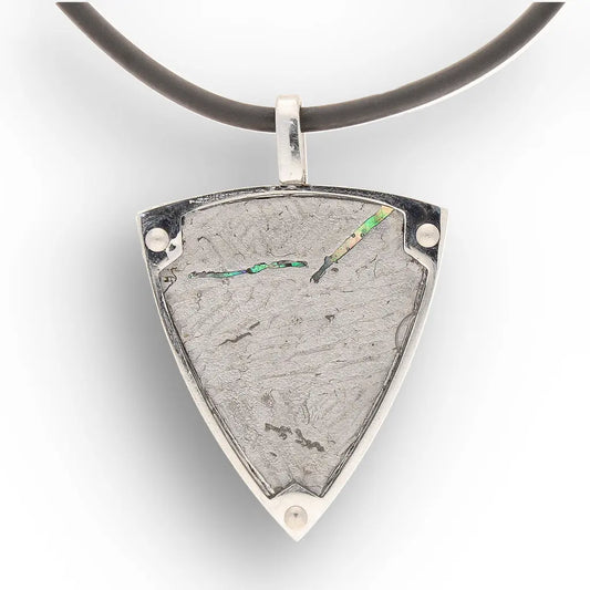Get your Authentic Aletai Meteorite Triangle Necklace online now or in store at Forever Gems in Franschhoek, South Africa