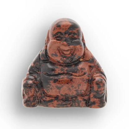 Get your Mahogany Obsidian Laughing Buddha – Protection & Strength Carving online now or in store at Forever Gems in Franschhoek, South Africa
