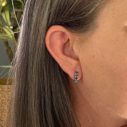 Get your Natural Blue Topaz Bar Stud Earrings - 925 Sterling Silver online now or in store at Forever Gems in Franschhoek, South Africa