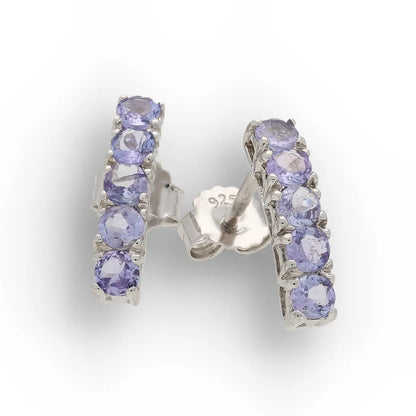Get your Tanzanite Twilight Bar Stud Earrings Sterling Silver online now or in store at Forever Gems in Franschhoek, South Africa