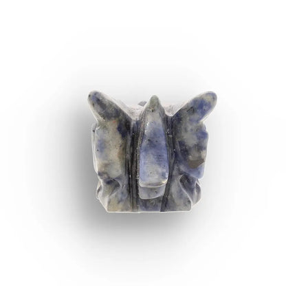 Sodalite Dragon Skull with Natural Blue and White Patterns