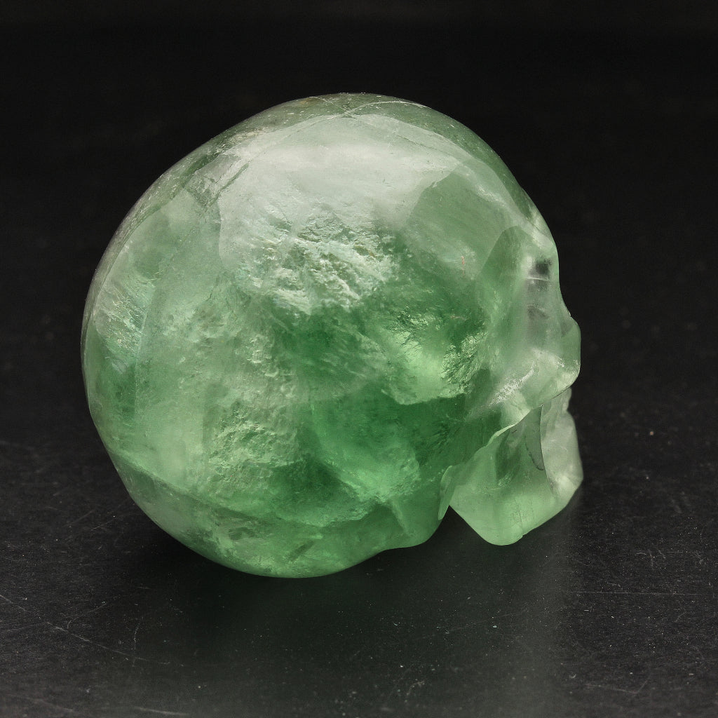 Buy your Focus Green Fluorite Crystal Skull online now or in store at Forever Gems in Franschhoek, South Africa