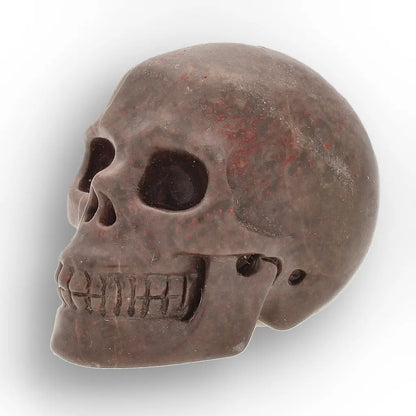 Get your Plum Jasper Skull Carving – Grounding Strength & Vitality Crystal online now or in store at Forever Gems in Franschhoek, South Africa