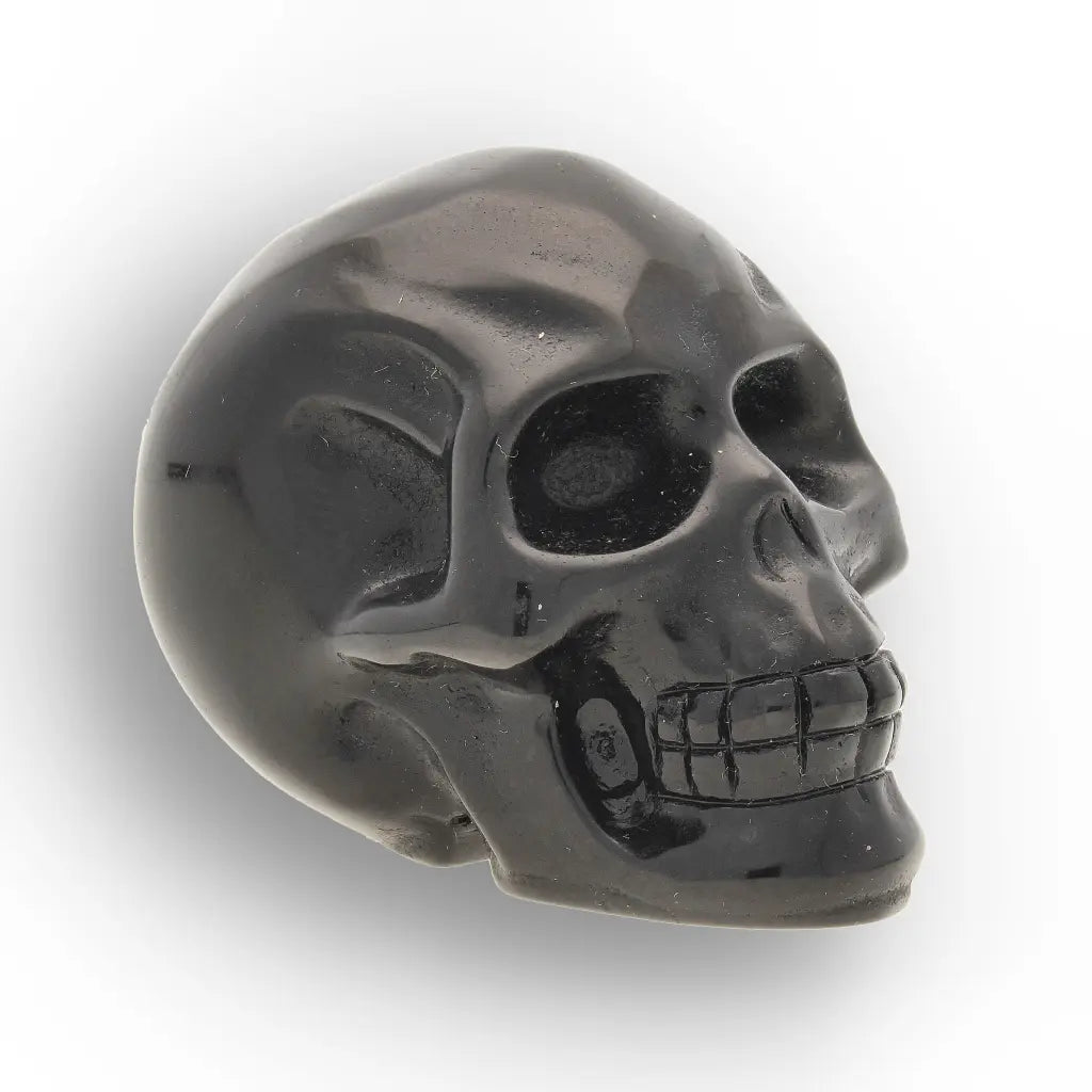 Get your Black Obsidian Skull Carving – Protection & Truth Crystal Skull online now or in store at Forever Gems in Franschhoek, South Africa