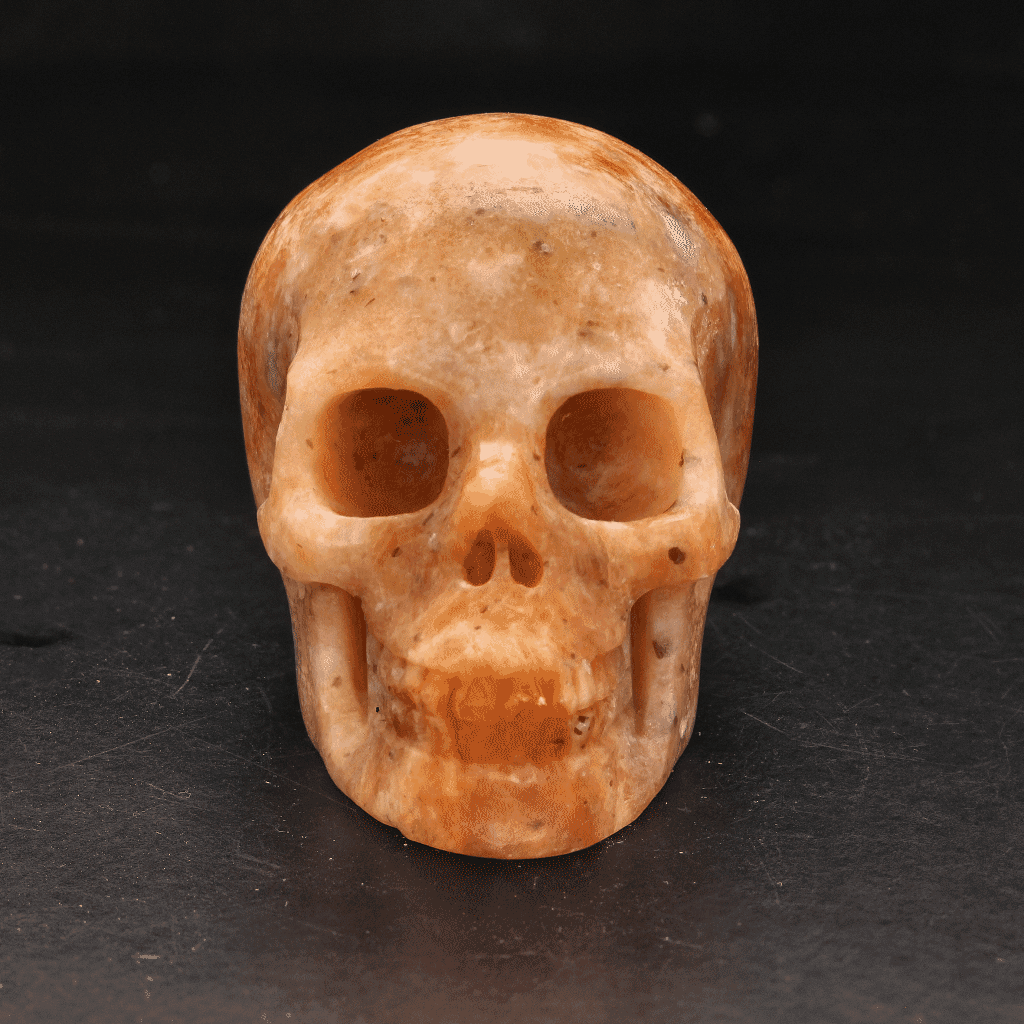 Buy your Vibrant Guardian Orange Aventurine Crystal Skull online now or in store at Forever Gems in Franschhoek, South Africa