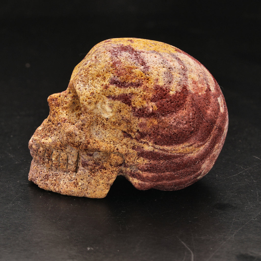 Buy your Red Zebra Jasper Crystal Skull online now or in store at Forever Gems in Franschhoek, South Africa