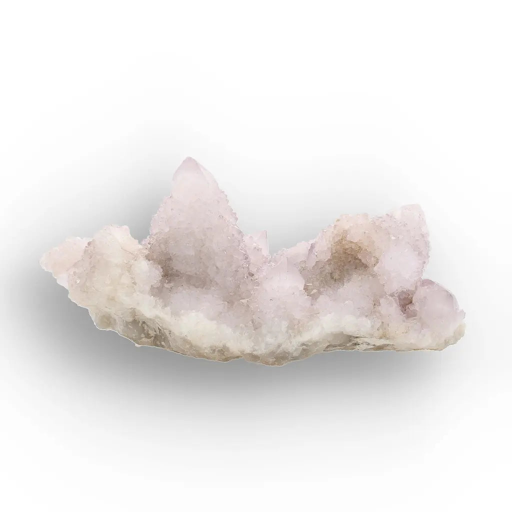 Get your Pale Blush Spirit Quartz Palm Stone Cluster online now or in store at Forever Gems in Franschhoek, South Africa