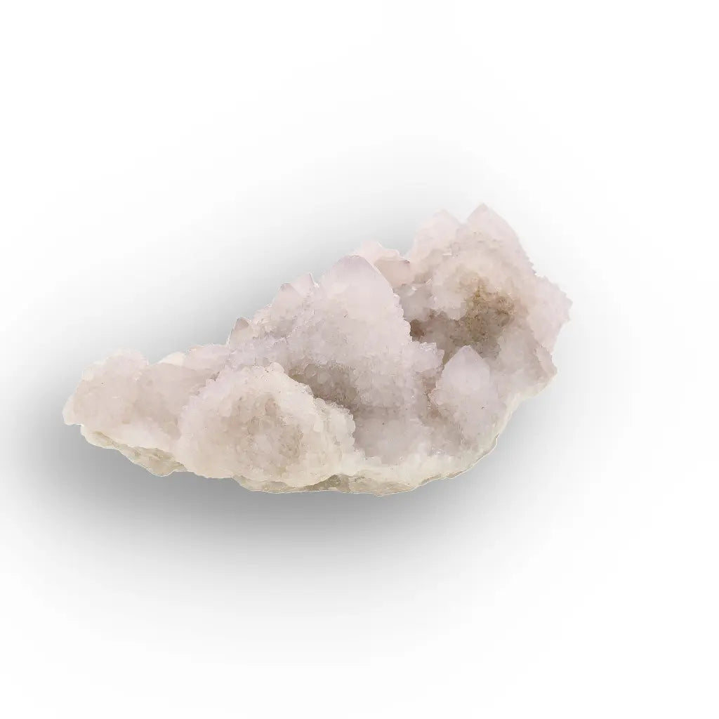 Get your Pale Blush Spirit Quartz Palm Stone Cluster online now or in store at Forever Gems in Franschhoek, South Africa