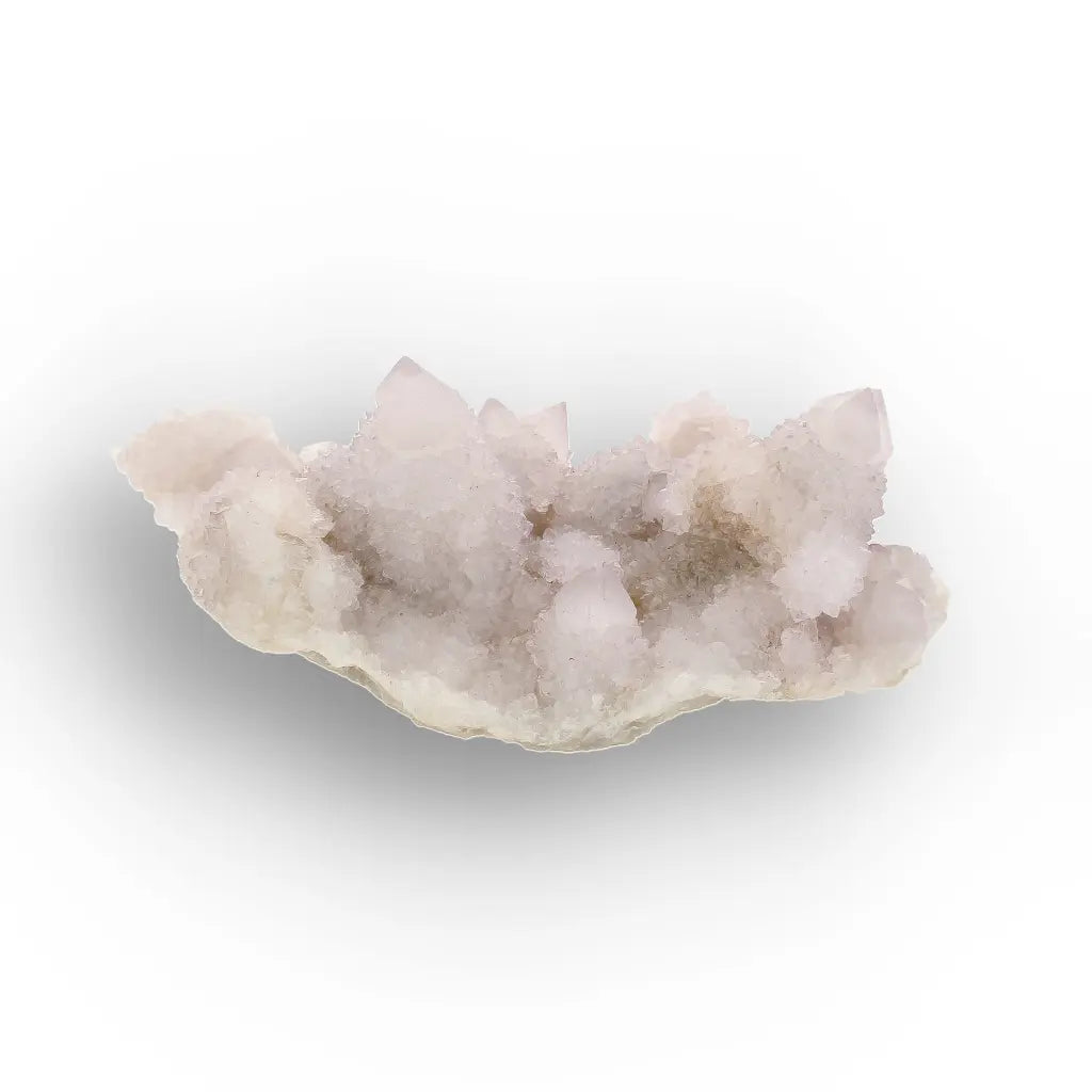 Get your Pale Blush Spirit Quartz Palm Stone Cluster online now or in store at Forever Gems in Franschhoek, South Africa